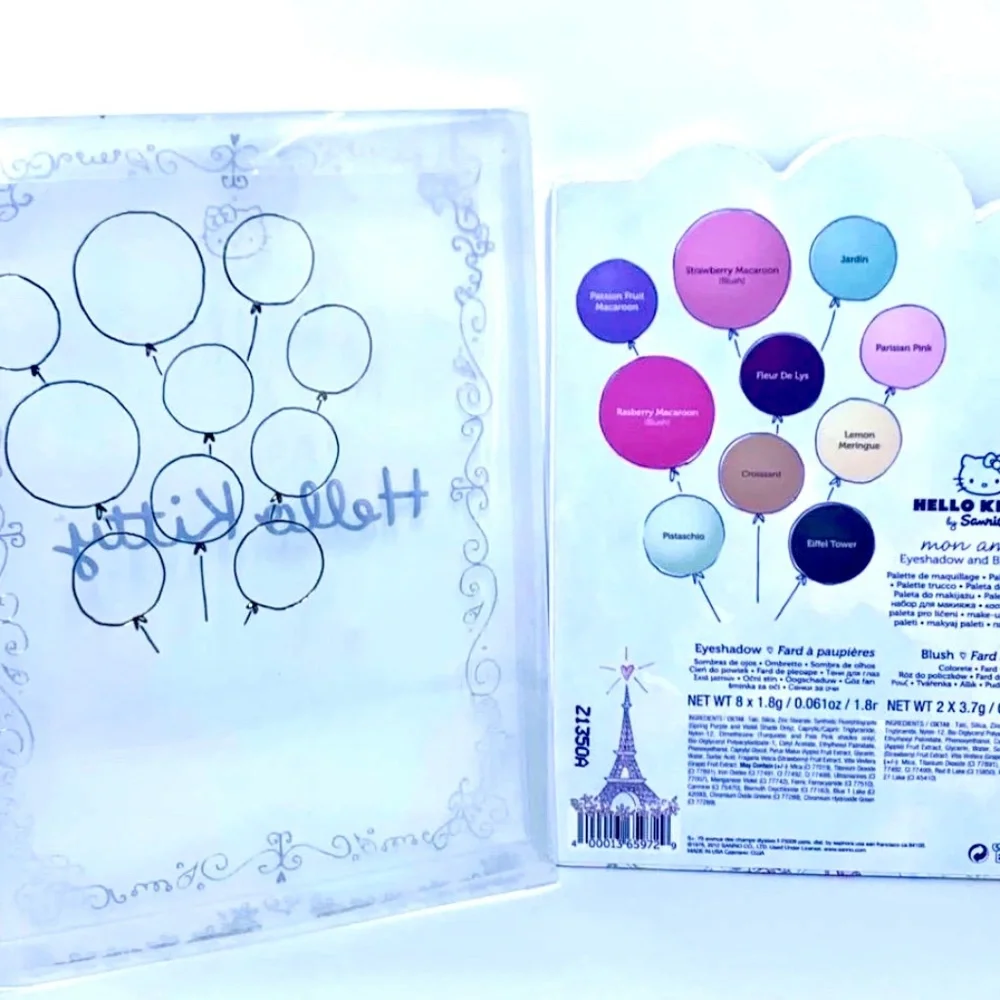 Hello Kitty Mon Amour Eyeshadow & Blush Palette. NWT & New in box! VHTF!